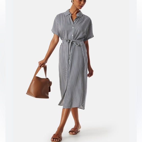 Vero Moda Striped T Shirt Dress NWT - Picture 1 of 4